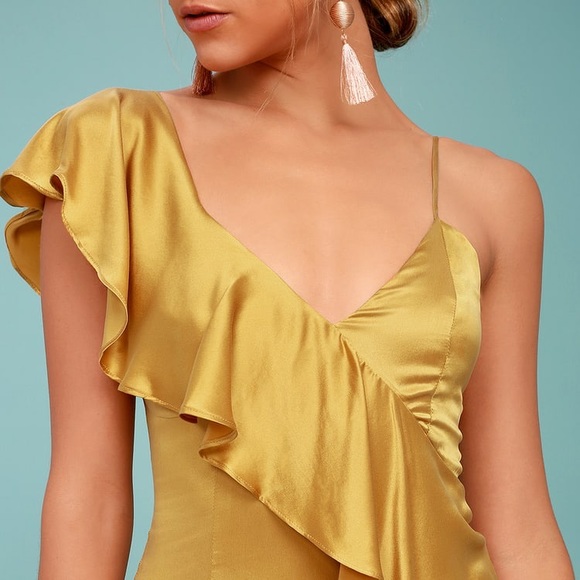 Colony Evita Gold Maxi Dress - Picture 5 of 7